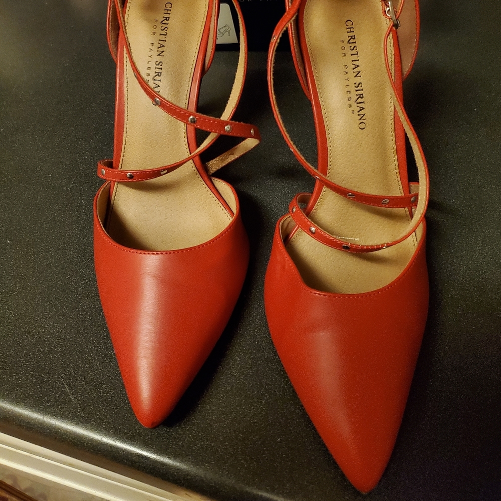 CHRISTIAN SIRIANO HEELS SIZE 10 WIDE - Picture 7 of 13